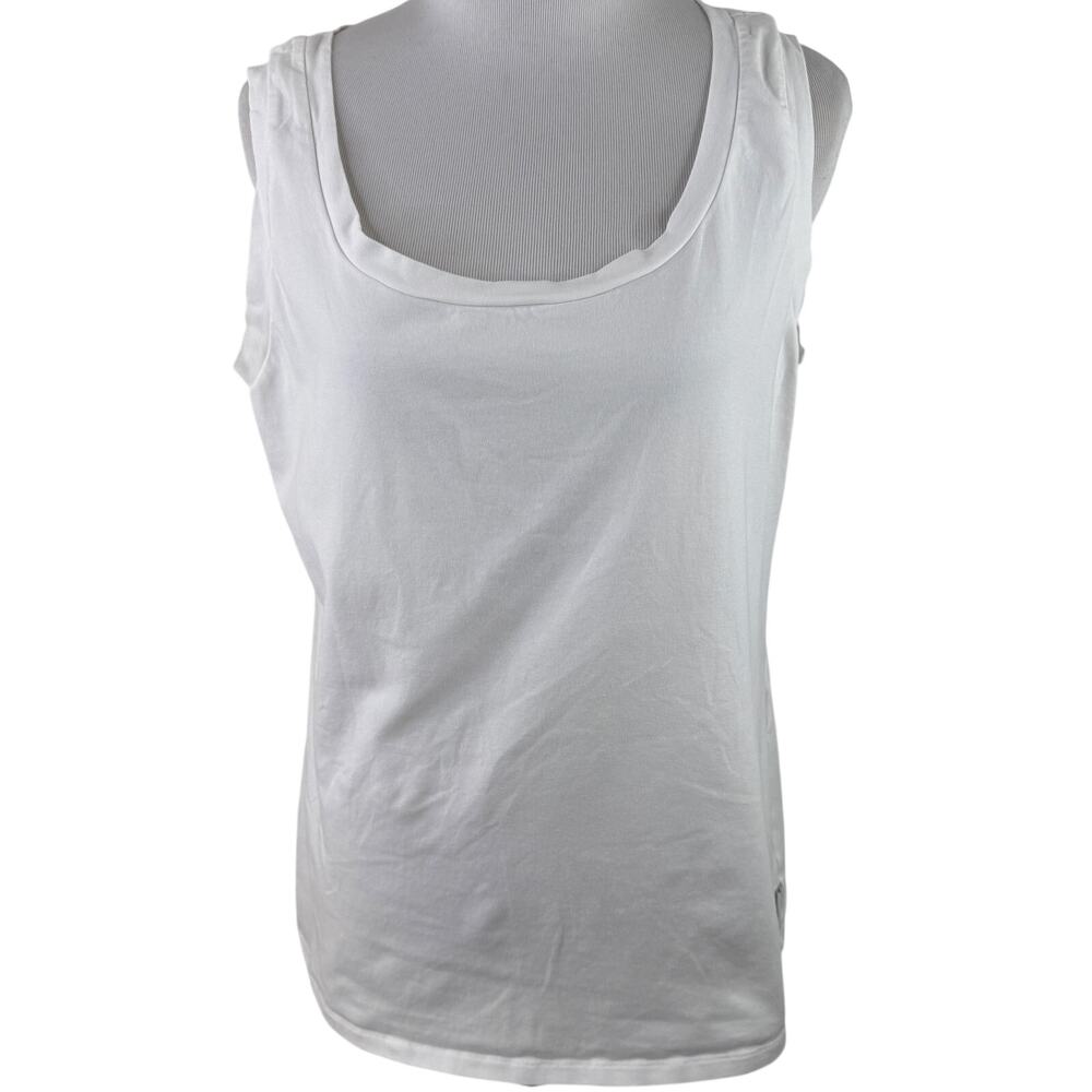 MaxMara Leisure Women's White Tank Top Shirt